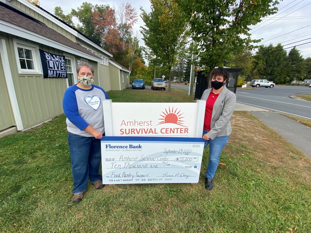 Florence Bank Gives $10,000 to Amherst Survival Center - Springfield  Regional Chamber